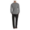 SLEEPHERO Crew Neck Long Sleeve Tee Shirt with Knit Pajama Pants with Pockets - 2 of 4