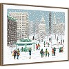 Amanti Art Union Square in Snow by Bex Morley Design Canvas Art Framed - 2 of 4
