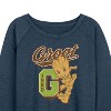 Women's - Marvel - Guardians of the Galaxy Groot Characters Lightweight French Terry Wide Neck Long Sleeve Shirt - 2 of 4