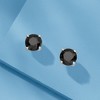 Ross-Simons 3.00 ct. t.w. Black Diamond Stud Earrings in Sterling Silver - 3 of 4