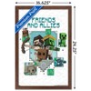 Trends International Minecraft: Legends - Friends and Allies Framed Wall Poster Prints - 3 of 4