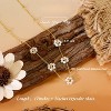 Daisy Pearl Necklace, Dainty Pearl Choker Necklace As Flower Necklace Gift, 18K Gold Plated Summer Merch As Birthday Gifts for Her Daisy Costume Gift - 3 of 4