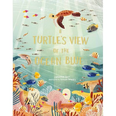 A Turtle's View of the Ocean Blue - by  Catherine Barr (Hardcover)