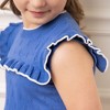 Hope & Henry Girls' Sleeveless Ruffle Yoke Sweater Dress, Toddler - 3 of 4