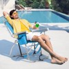 FURNIinspire Outdoor Portable Chair Adjustable Back with Extra Storage for Outdoor Adventures, Blue, 24.8"*25.6"*32.28" - 3 of 4