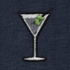 Dalix Martini Embroidered Lightweight Relaxed Jersey Tee Summer Cute Food Womens - 2 of 4