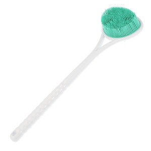 Unique Bargains Long Handle Bath Brush for Shower 15.35" Length 1 Pc - 1 of 4