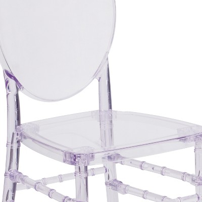 Crystal Clear Stacking Plastic Florence Chair
