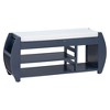 NicBex Modern 42" Storage Bench with Curved Side Panels and Open Shelves for Entryway and Living Room - 4 of 4