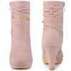 Perphy Women's Round Toe Platform Block Heels Mid-Calf Boots - 2 of 4
