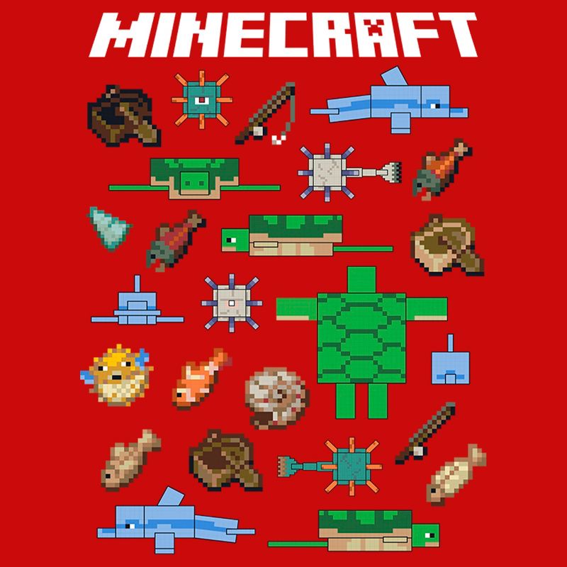 Boy's Minecraft Fish and Mobs T-Shirt, 2 of 5