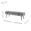 New Pacific Direct Zuney Fabric Bench - 3 of 4