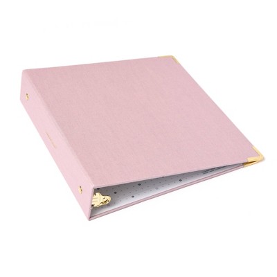 Russell+Hazel Bookcloth Mini 3 Ring Binder Peony