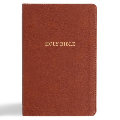 KJV Thinline Bible, Burnt Sienna Leathertouch - by  Holman Bible Publishers (Leather Bound)