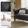 Miguel 62.2" Wide Leather Sofa With Solid Wood Legs| ARTFUL LIVING DESIGN - 4 of 4