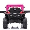 TopComfy Baby Walkers Kids Ride Four Drive Ride On Car Kids Gift Safe Durable Reliable Smooth Outdoor Play Toy for for Kids, Pink, 39.3"*22.8"*15.3" - 4 of 4