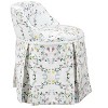 Skyline Furniture Vanity Chair in Kaleidoscope Floral: Skirted, with Back, for Bedroom or Bathroom - 3 of 4