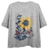 Wild & Golden Women’s Heather Gray Double-Sided Cropped Tee - 3 of 4