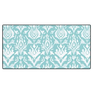 Emanuela Carratoni Teal Ikat Desk Mat - Deny Designs - 1 of 4