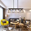 5-Light Farmhouse Chandeliers For Dining Room Oak(No Bulbs) - 2 of 4