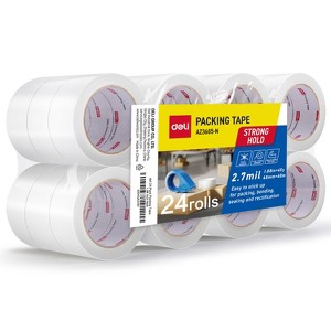 deli Heavy Duty Packing Tape, for Shipping Packaging, Clear, 2.7mil Thick, 1.88 inches Wide, 65 Yards Per Roll - 1 of 4