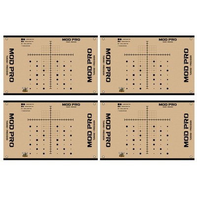 Morrell Yellow Jacket MOD Pro Polypropylene Wrap for MOD Pro Archery Target with Precision Bullseye 3 Sizes, Square, and Circles, 4 Pack, Tan