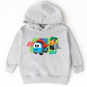 Leo the Truck Leo and Lifty Green - Toddler Hoodie - 1 of 3