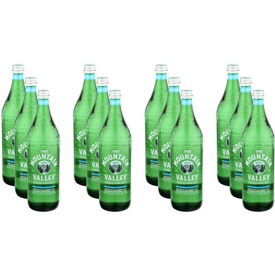 Mountain Valley Sparkling Spring Water - Pack of 12 - 1 L