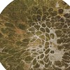 Chocolate And Gray Abstract Washable Indoor Outdoor Area Rug - 4 of 4