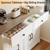 Buffet Sideboard Cabinet with Storages, 56" Large Modern Buffet Table Coffee Bar Station with Adjustable Shelves - 3 of 4