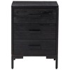 vidaXL Nightstand Bedside End Side Table with Drawer Furniture Solid Wood Pine - 4 of 4