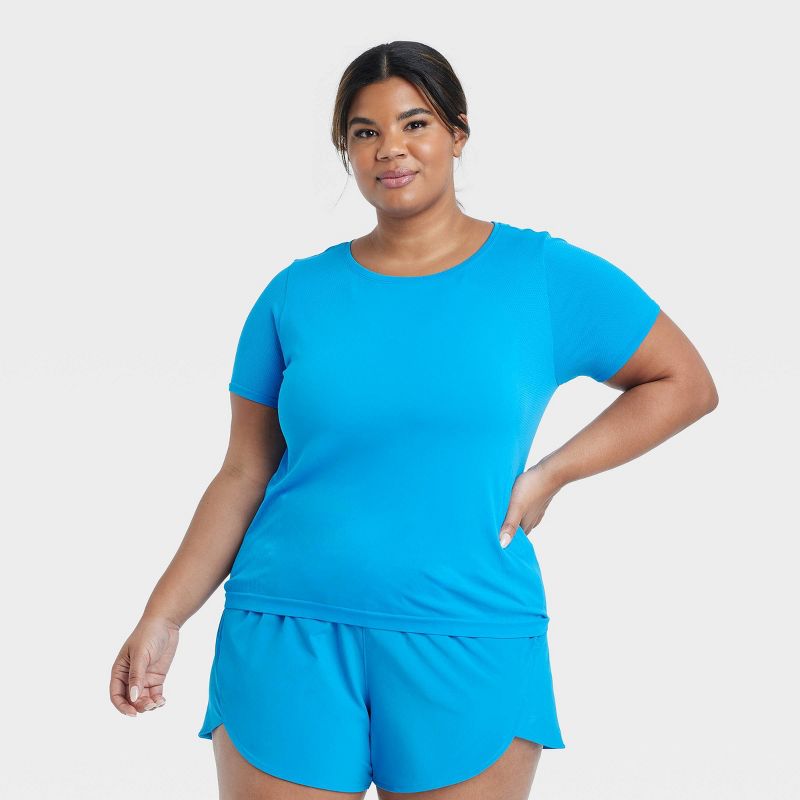 Women's Seamless Short Sleeve Shirt - All In Motion™, 1 of 8
