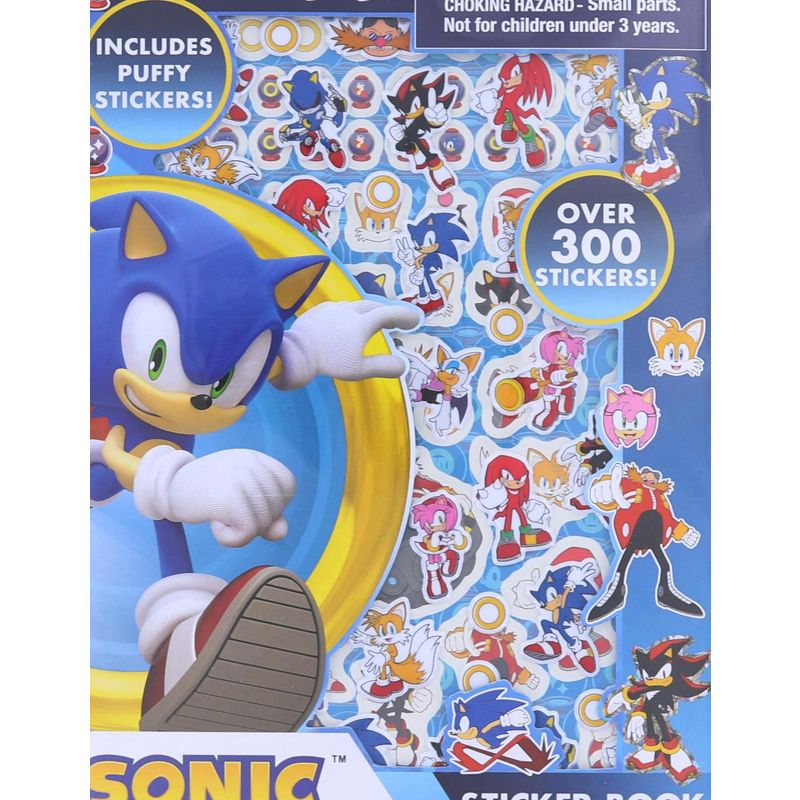 Innovative Designs Sonic the Hedgehog Sticker Book | 4 Sheets | Over 300 Stickers, 3 of 4