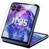 Nakedcellphone Screen Protector for Motorola RAZR ULTRA 2025, RAZR PLUS 2024/2025 Flip Phone - Clear Tempered Glass - Twin Pack - 2 of 4