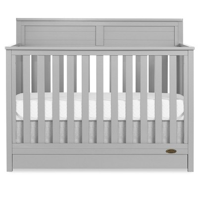 Image of Dream On Me Reign 5-in-1 Convertible Crib with Under Drawer in Pebble Grey, JPMA & Greenguard Gold Certified