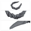 Unique Bargains Women's PU Leather Pleated Fashion Hairband Non Slip 1 Pc - 3 of 4