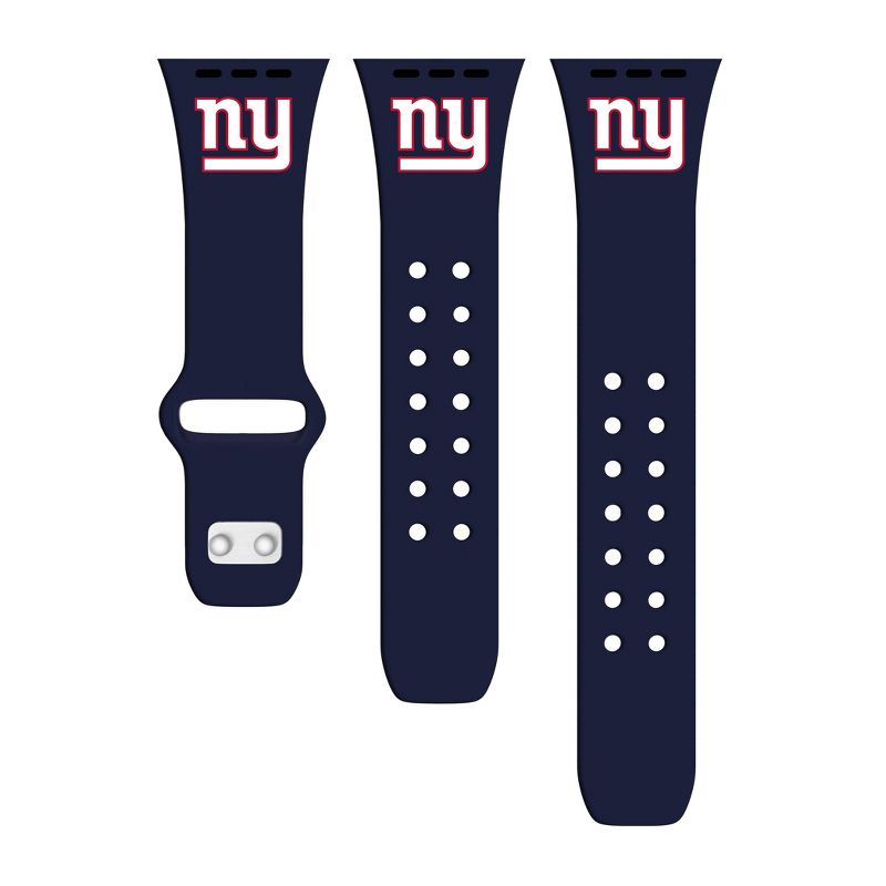 NFL New York Giants Apple Watch Compatible Silicone Band - Blue, 2 of 4