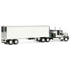First Gear DCP 1/64 Black GMC General with 60in Flattop Sleeper & 40ft Vintage Reefer Trailer 60-1923 - 3 of 4