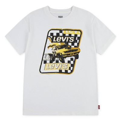 Levi's® Boys' Short Sleeve Racing Graphic T-Shirt - White