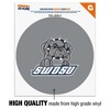 Southwestern Oklahoma State University Secondary Logo Automotive Car Window Locker Circle Bumper Sticker - 3 of 4