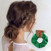 Unique Bargains Christmas Hair Scrunchies Gift Box for Christmas Green 1 Pc - 2 of 4