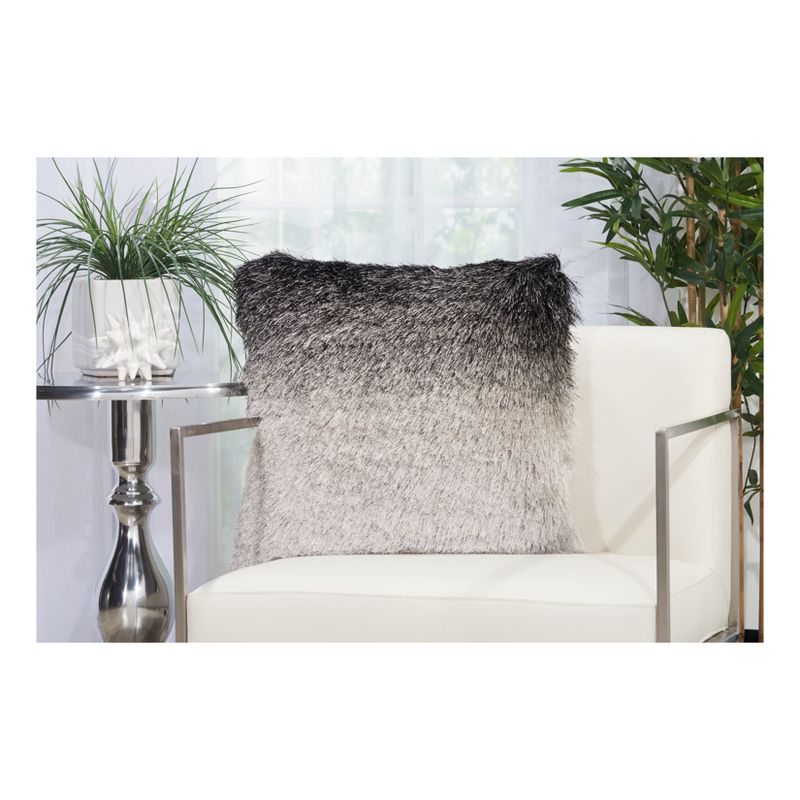20"x20" Oversize Illusion Shag Ombre Square Throw Pillow - Mina Victory, 4 of 5