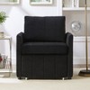KTMBDW Upholstered Sofa Bed, Convertible Folding Lounger with 5-Position Adjustable Backrest and Side Pockets for Living Room Apartment Office - 4 of 4