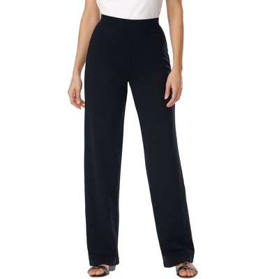 Woman Within Women's Plus Size Wide-Leg Ponte Knit Pant