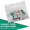 MEDca Pill Pouch Bags - 3" x 2.75" Pill Baggies and Disposable Plastic Travel Pill Bags with Write-on Labels - 3 of 4