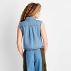 Women's Collared Button-Down Shirt - Future Collective Blue Denim - 2 of 3