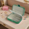 Unique Bargains PU Travel Jewelry Box for Women Display Storage Jewelry Earrings Rings Necklace - 2 of 4
