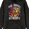 Five Nights At Freddy’s Character Burst Adult Mineral Wash Black Salt Long Sleeve Hooded Sweatshirt - 2 of 2