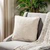 Simona Pillow - Natural - 18"X18" - Safavieh - 2 of 3