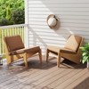 Costway 2/4/6-Pack 24" x 24" Deep Seat Cushion & Back Pillow with Removable Covers Outdoor Brown/Navy/Gray/Black - 4 of 4